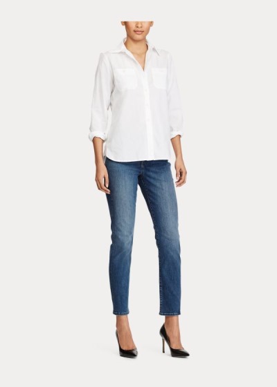 Women's Ralph Lauren Premier Straight Curvy Jeans | 317580KMT